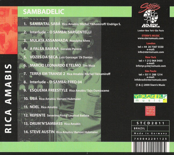 Rica Amabis : Sambadelic (CD)