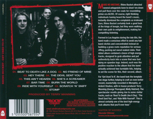 Rhino Bucket : Get Used To It (CD, Album, RE, RM)