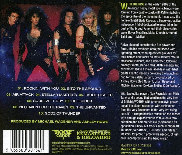 Malice (2) : In The Beginning (CD, Album, RE, RM)