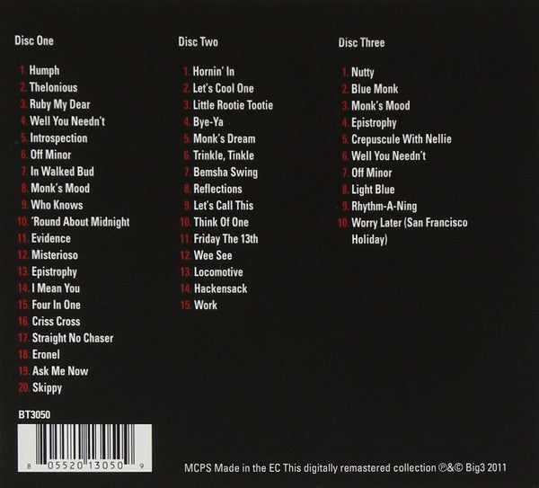 Thelonious Monk : The Absolutely Essential 3 CD Collection (3xCD, Comp, RM)
