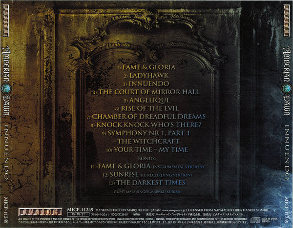 Amberian Dawn : Innuendo (CD, Album)