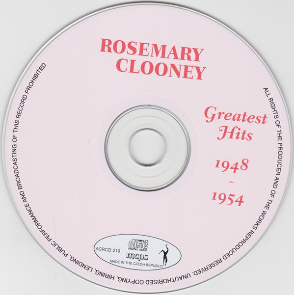 Rosemary Clooney : Greatest Hits 1948-1954 (CD, Album, Comp)
