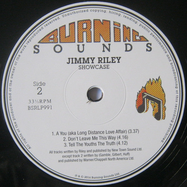 Jimmy Riley : Showcase (LP, Album, Ltd, RE, 180)