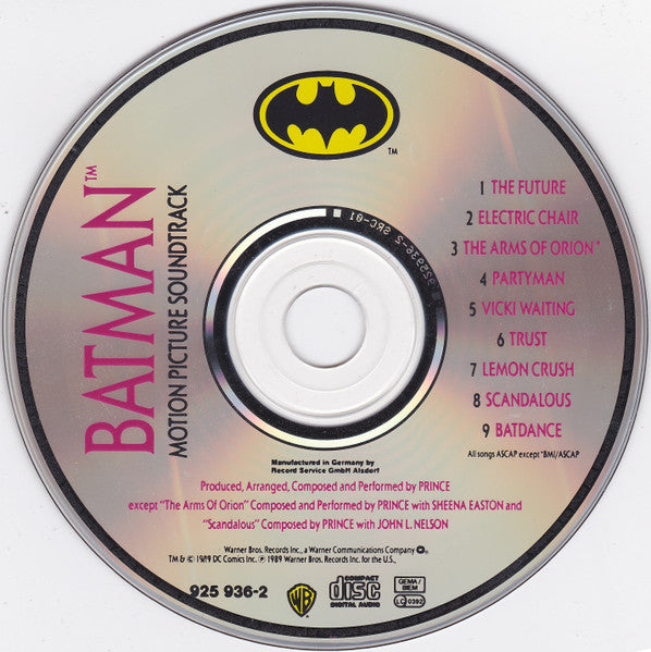 Prince : Batman (Motion Picture Soundtrack) (CD, Album, SRC)