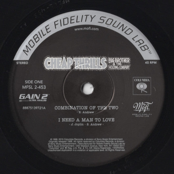 Big Brother & The Holding Company : Cheap Thrills (2x12", Album, Ltd, Num, RE, RM, S/Edition, 180)