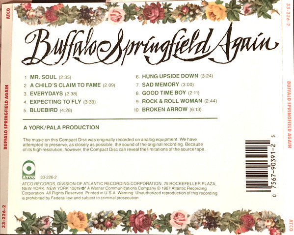 Buffalo Springfield : Buffalo Springfield Again (CD, Album, RE)