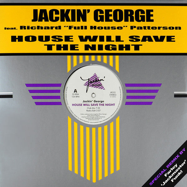 Jackin' George : House Will Save the Night (12")