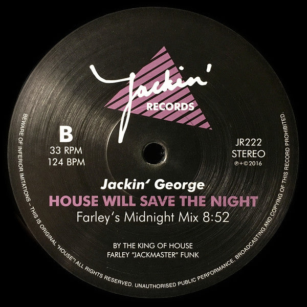Jackin' George : House Will Save the Night (12")