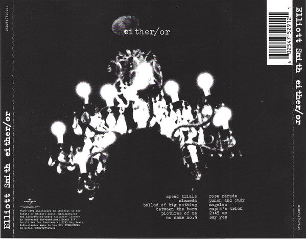 Elliott Smith : Either/Or (CD, Album, RP, Arv)