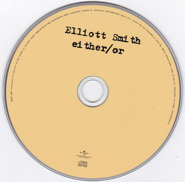 Elliott Smith : Either/Or (CD, Album, RP, Arv)