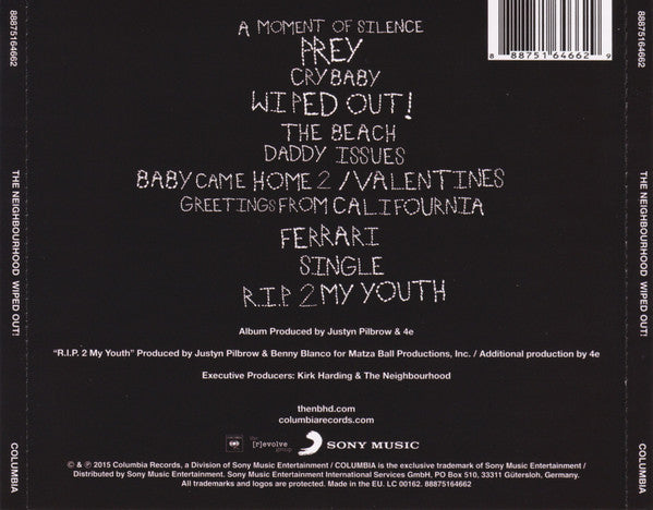 The Neighbourhood (3) : Wiped Out! (CD, Album)