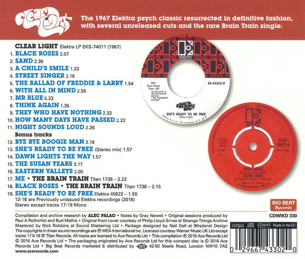 Clear Light (2) : Clear Light (CD, Album, RE)