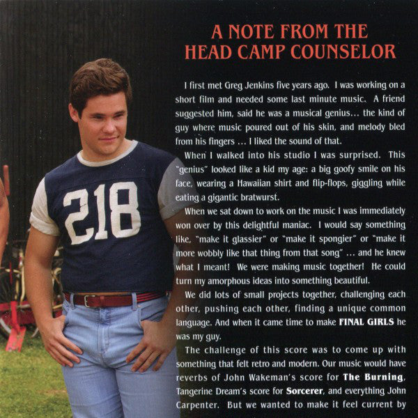Gregory James Jenkins : The Final Girls (Original Motion Picture Soundtrack) (CD, Album)