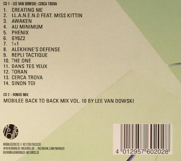 Lee Van Dowski : Cerca Trova / Mobilee Back To Back Mix Vol. 10 (CD, Album + CD, Mixed)