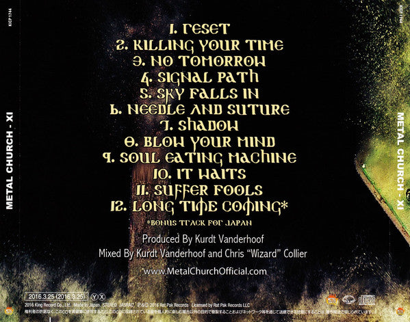 Metal Church : XI (CD, Album)