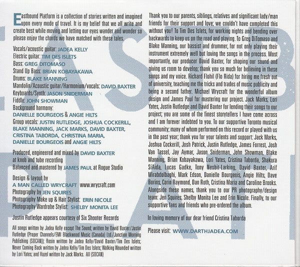 Jadea Kelly : Eastbound Platform (CD, Album)