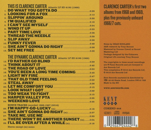 Clarence Carter : This Is Clarence Carter / The Dynamic Clarence Carter (CD, Comp)