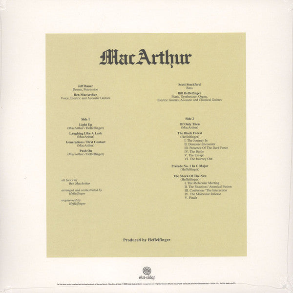 MacArthur (2) : MacArthur (LP, Album, RE)
