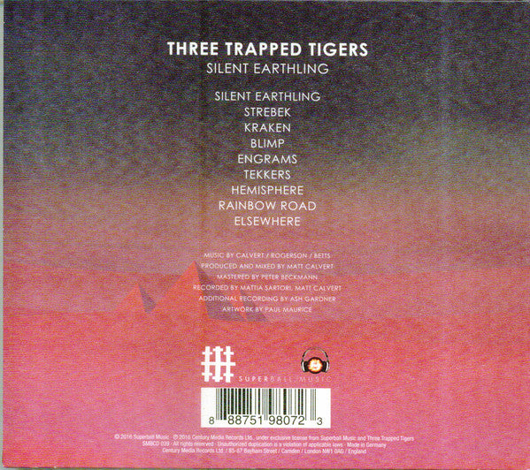 Three Trapped Tigers : Silent Earthling (CD, Album, Ltd)