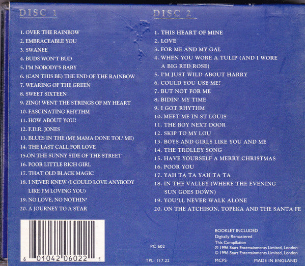 Judy Garland : The Platinum Collection - 40 Great Tracks (2xCD, Comp, Box)