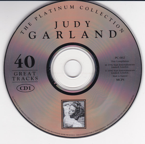 Judy Garland : The Platinum Collection - 40 Great Tracks (2xCD, Comp, Box)