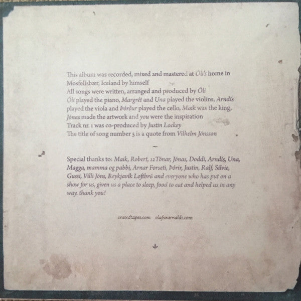 Ólafur Arnalds : Variations Of Static (CD, MiniAlbum, EP, RE)