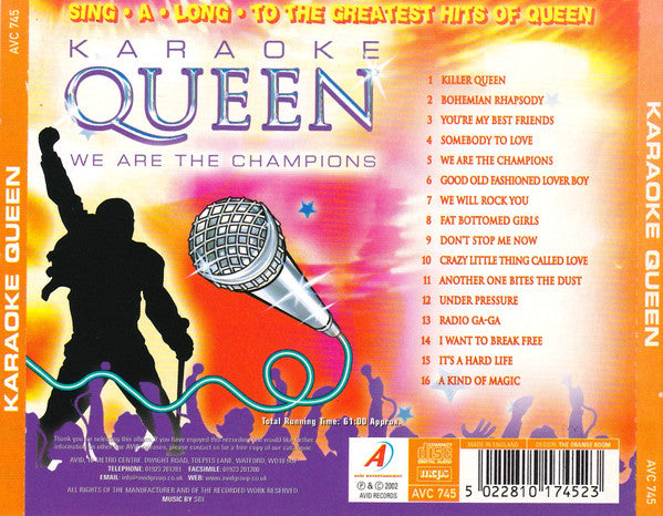 Karaoke Queen : We Are The Champions (CD, Album)
