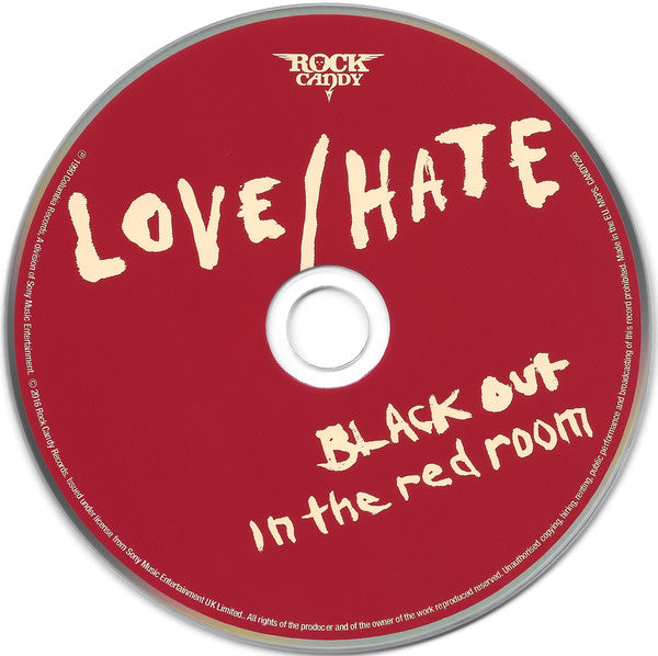 Love/Hate : Blackout In The Red Room (CD, Album, RE, RM)