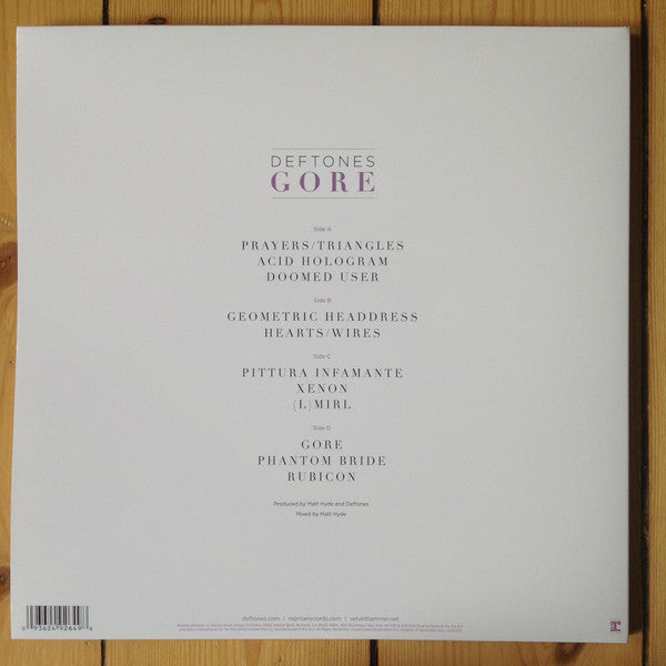 Deftones : Gore (2xLP, Album, Ltd, Whi)
