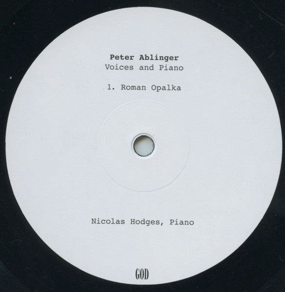 Peter Ablinger : Voices And Piano (LP, Album)