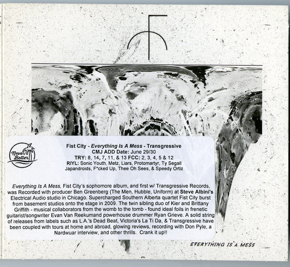 Fist City : Everything Is A Mess (CD, Promo)