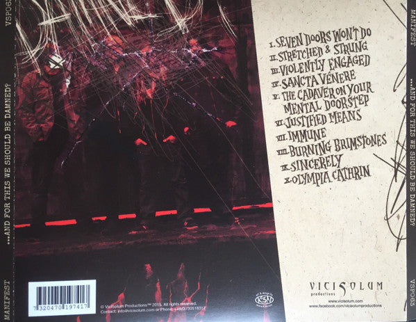 Manifest (12) : ...And For This We Should Be Damned? (CD, Album)