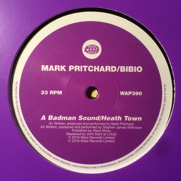 Mark Pritchard / Bibio / Chris Clark : A Badman Sound / Heath Town / Inf Inf Inf Inf (12", Ltd)