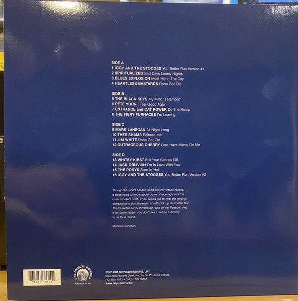 Various : Sunday Nights: The Songs Of Junior Kimbrough (2xLP, RSD, Comp, Ltd, Blu)