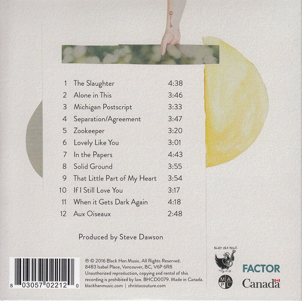 Christa Couture : Long Time Leaving (CD, Album)