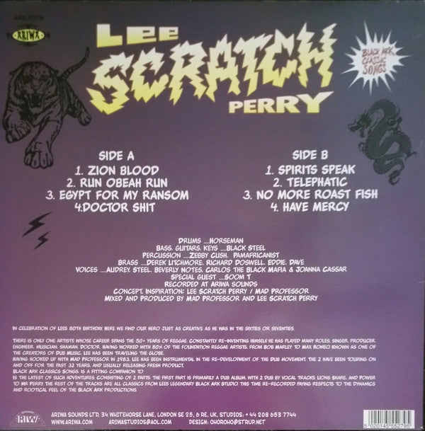 Lee Perry : Black Ark Classic Songs (LP, Album)