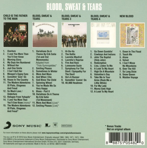 Blood, Sweat & Tears* : Original Album Classics (5xCD, Album, RE + Box, Comp)