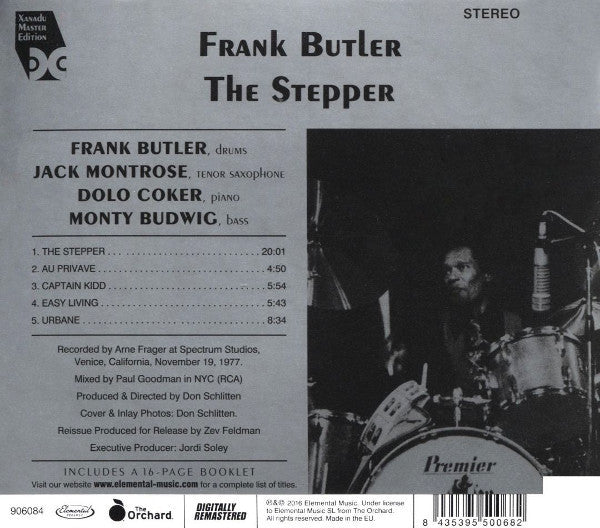 Frank Butler : The Stepper (CD, Album, RE, RM)