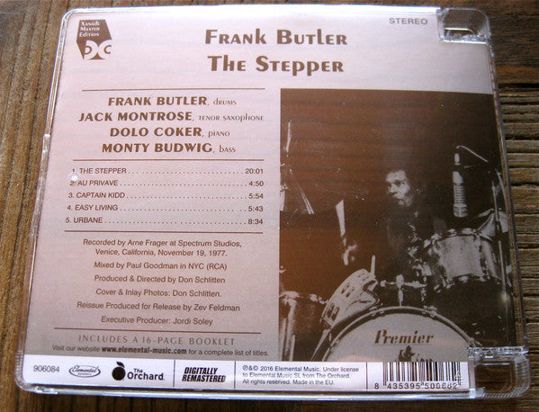 Frank Butler : The Stepper (CD, Album, RE, RM)