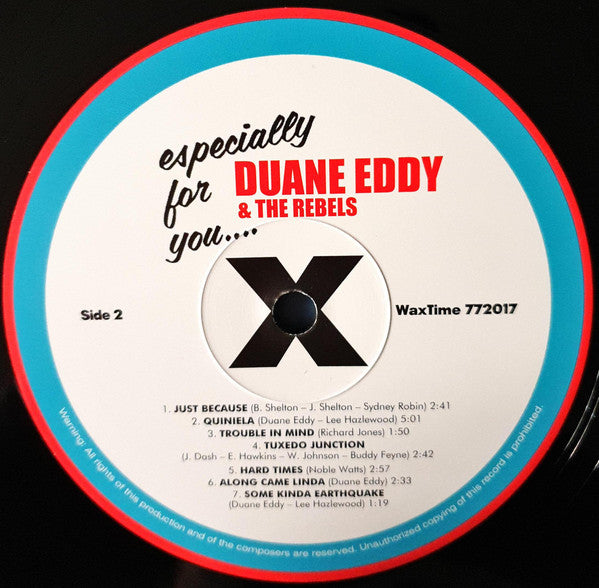 Duane Eddy And The Rebels : Especially For You (LP, Album, Mono, Ltd, RE, 180)