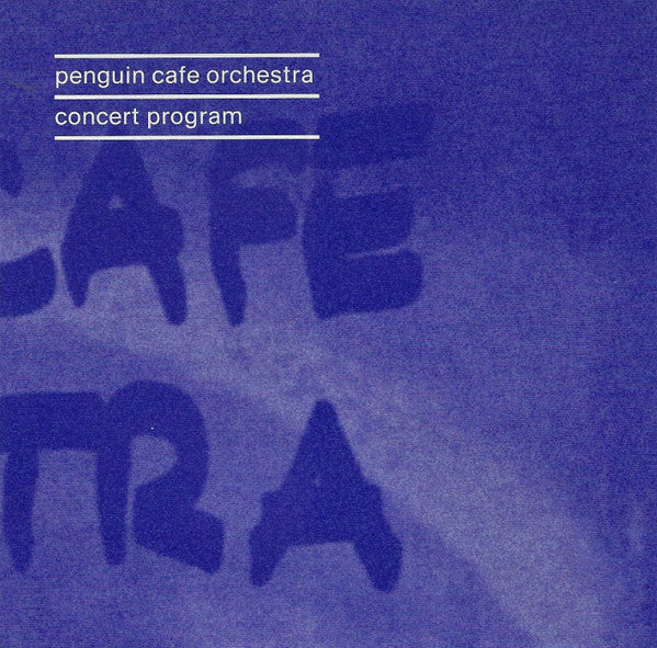Penguin Cafe Orchestra : Concert Program (2xCD, Album, RE, RM, Dig)