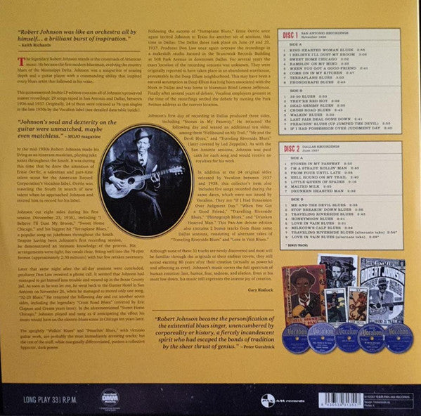 Robert Johnson : The Complete Master Takes (2xLP, Comp, Ltd, 180)