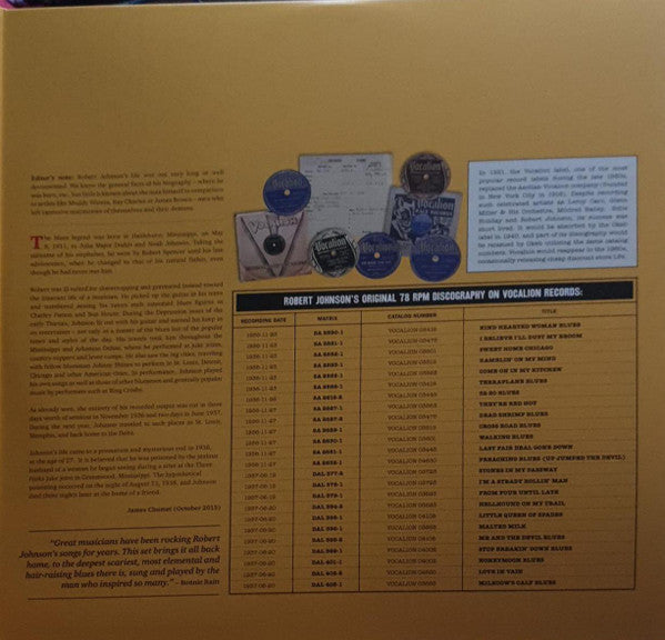 Robert Johnson : The Complete Master Takes (2xLP, Comp, Ltd, 180)