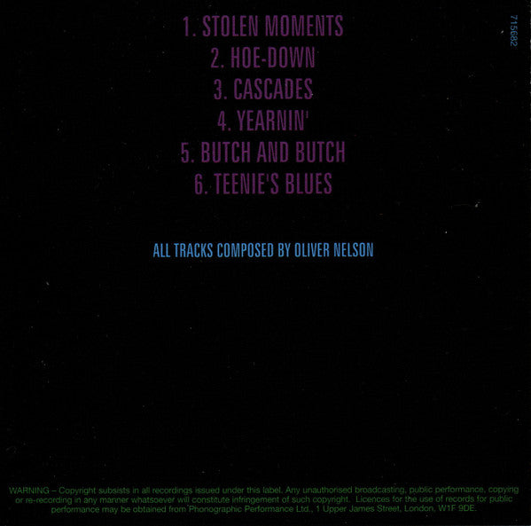Oliver Nelson : The Blues And The Abstract Truth (CD, Album, Mono, RE)
