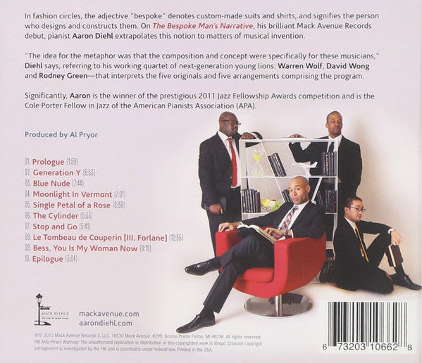 Aaron Diehl : The Bespoke Man's Narrative (CD, Album)