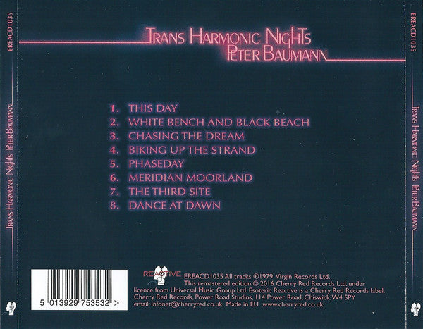 Peter Baumann : Trans Harmonic Nights (CD, Album, RE, RM)