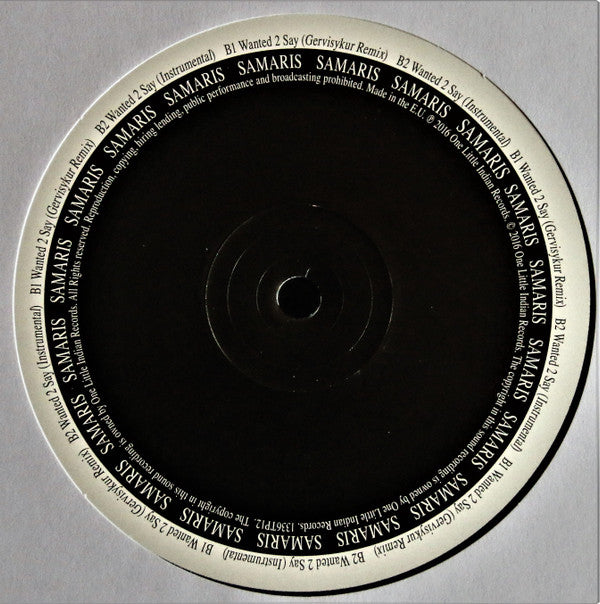 Samaris : Wanted 2 Say (12", Single)