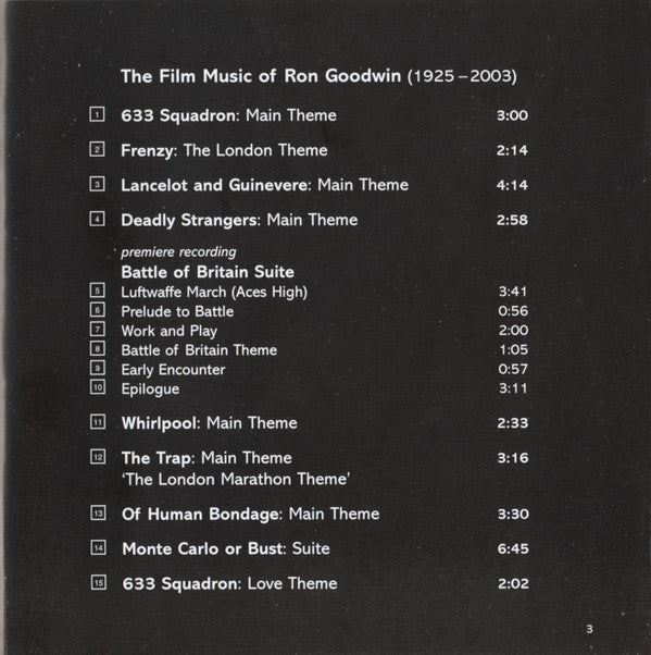 Ron Goodwin, BBC Philharmonic, Rumon Gamba : The Film Music Of Ron Goodwin (CD, Album)