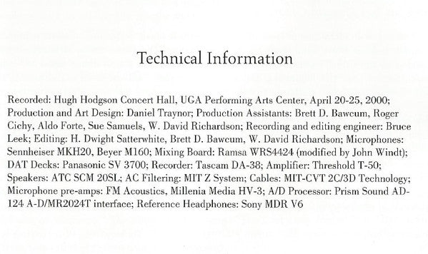 The University Of Georgia Wind Symphony, H. Dwight Satterwhite, John N. Culvahouse : Milestones (CD)