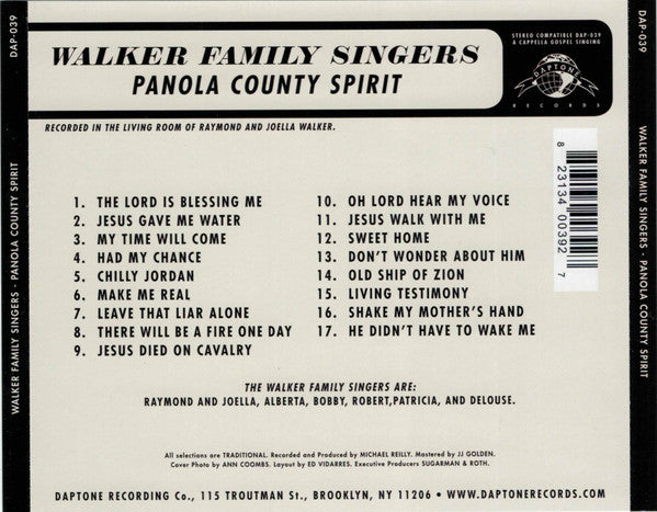 Walker Family Singers : Panola County Spirit (CD, Album)